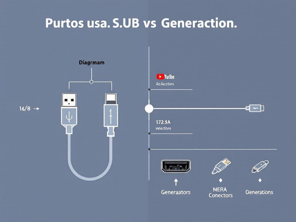 Diferencias y compatibilidad de puertos USB por generaciones